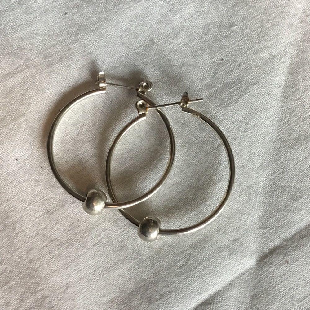 $8 ea or 3/$15. Silvertone Hoop Earrings